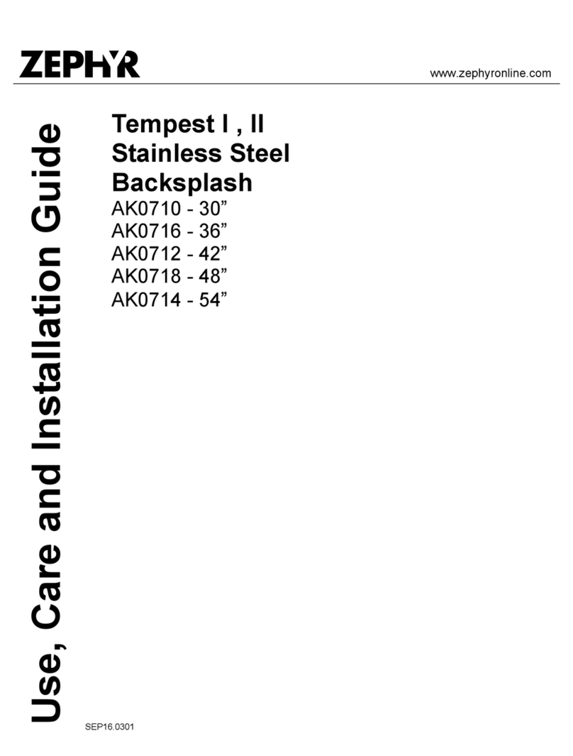 Zephyr Tempest AK0714 Installation guide