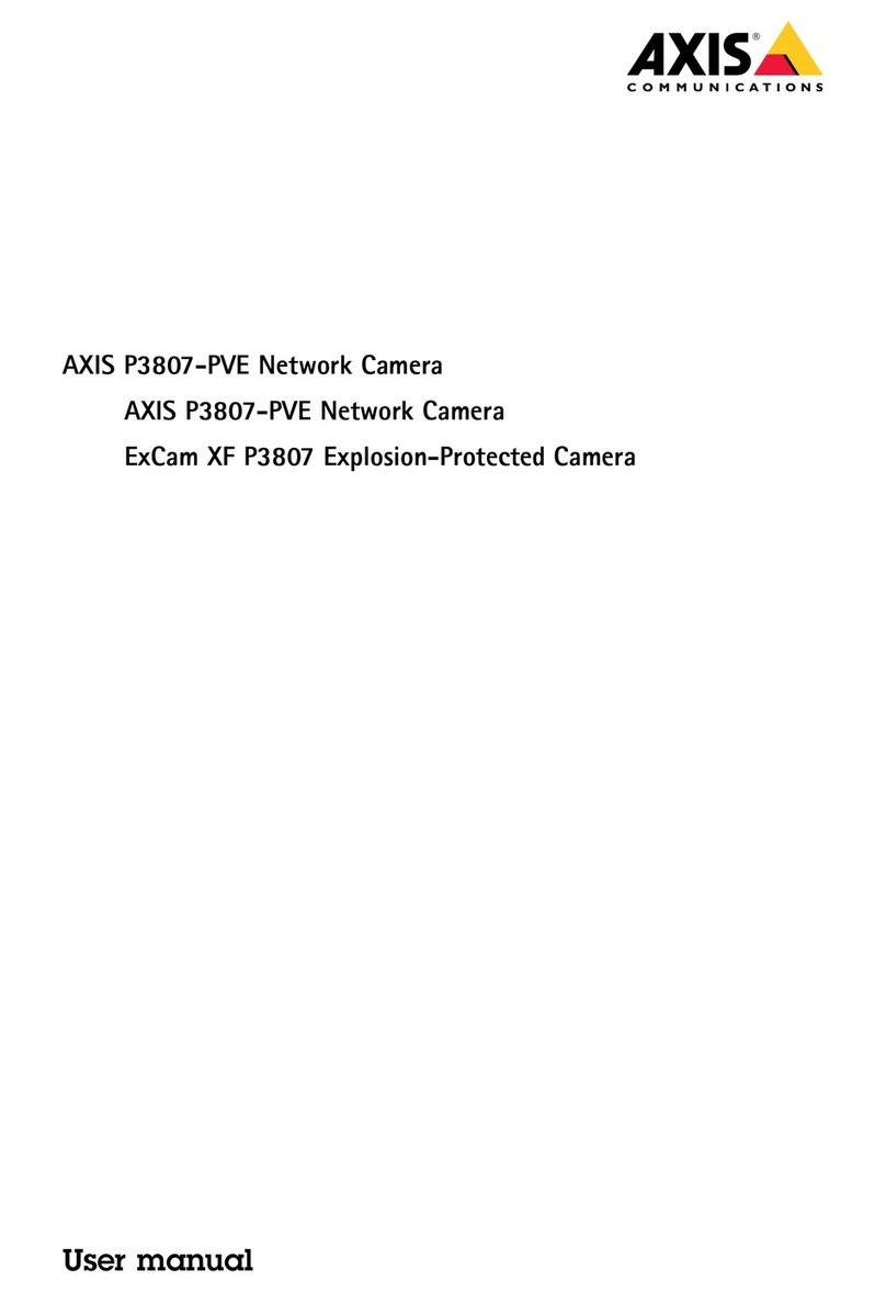 Axis ExCam XF P3807 User manual