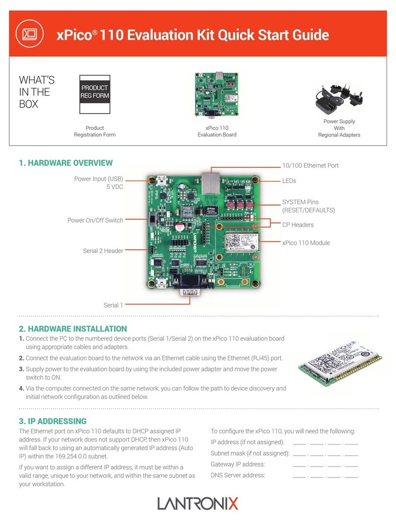 Lantronix xPico 110 User manual