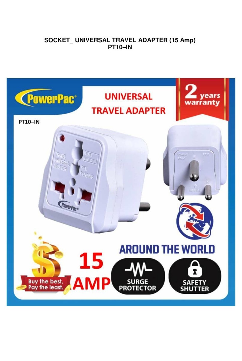 PowerPac PT10-IN instructions