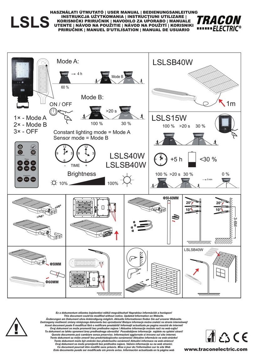 Tracon Electric LSLS Series user manual Tracon Electric LSLS Series user manual