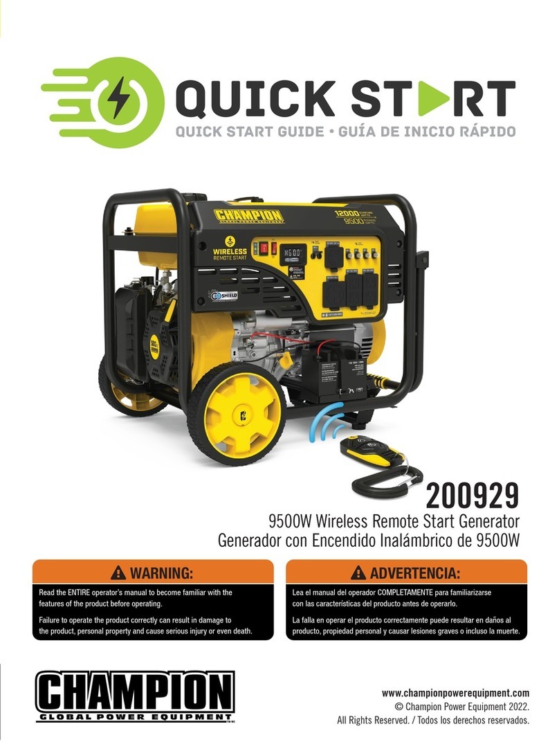 Champion 200929 User manual