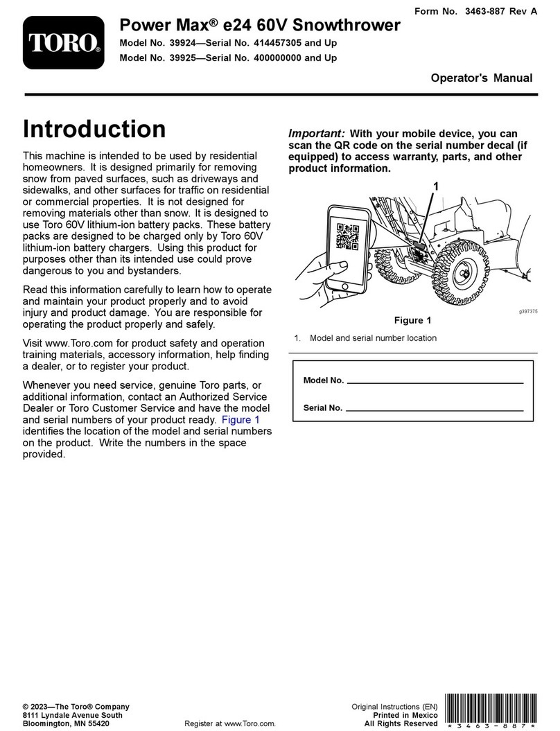 Toro 39925 Operator's manual