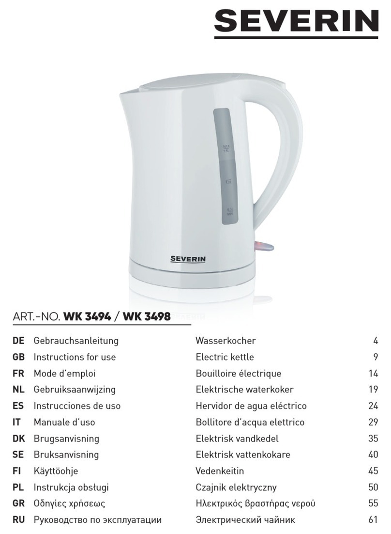 SEVERIN WK 3494 Instructions for use