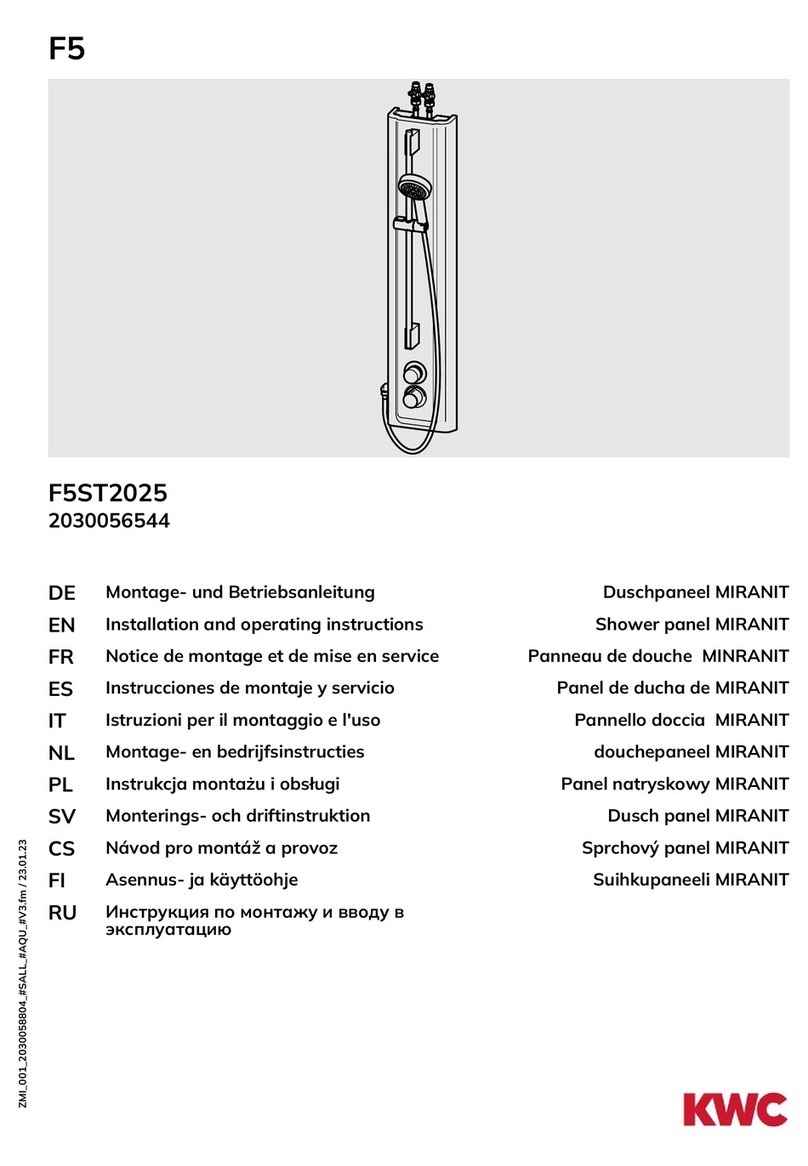 KWC MIRANIT F5ST2025 Installation and operating instructions