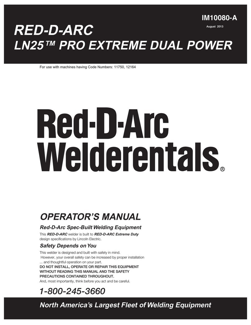 Red-D-Arc Welderentals LN25 PRO EXTREME DUAL POWER Operator's manual