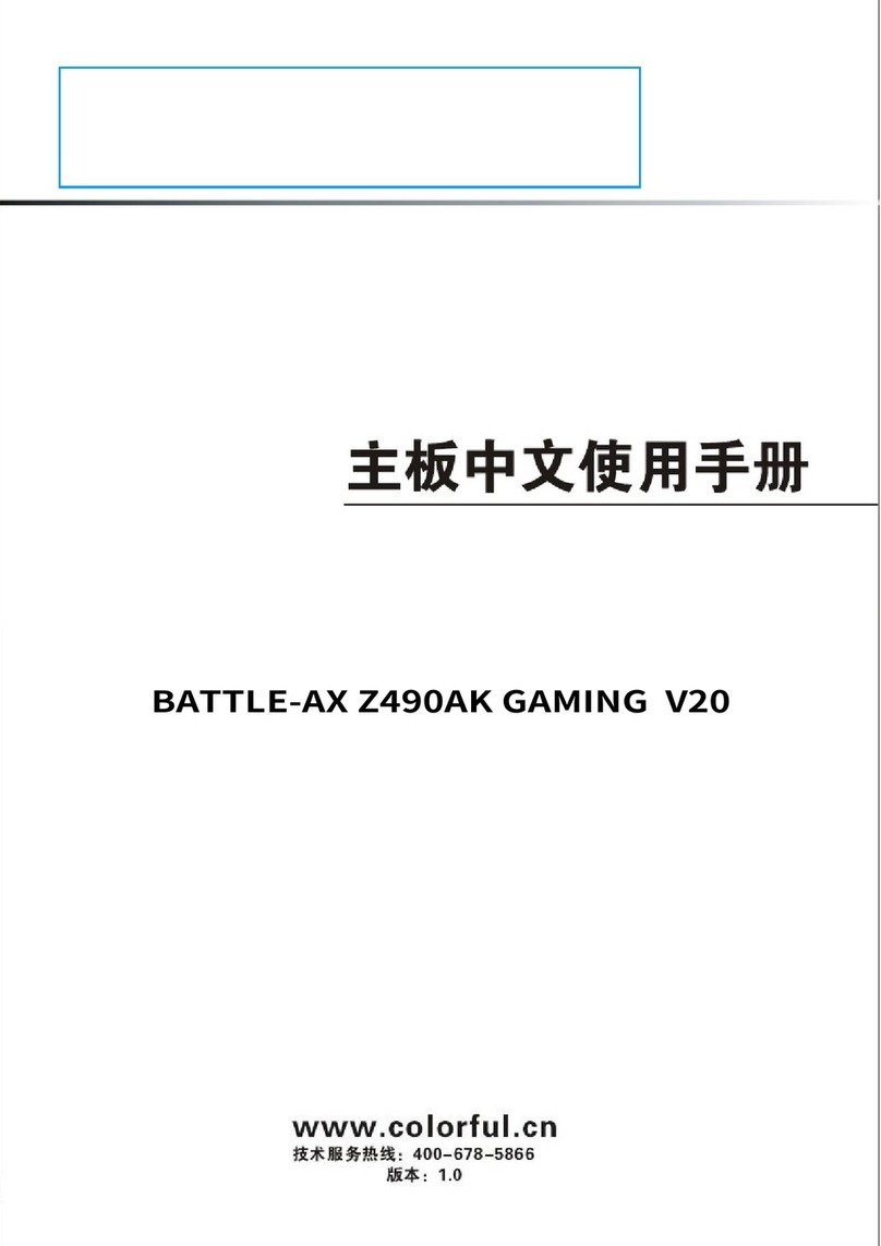 Colorful BATTLE-AX Z490AK GAMING V20 instructions