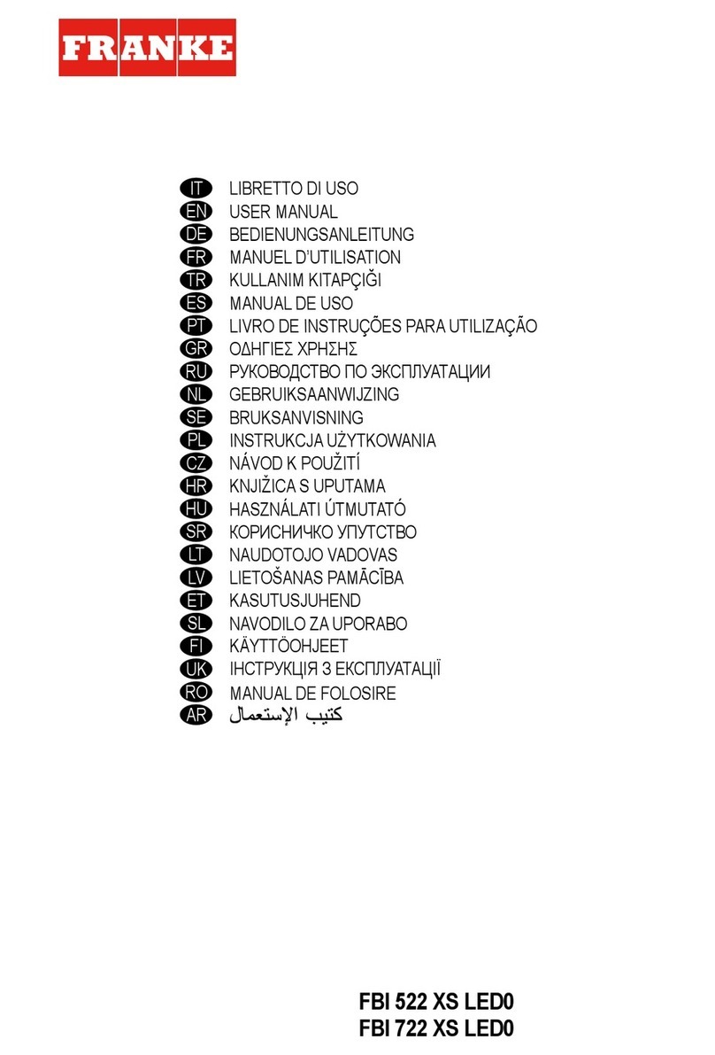 Franke FBI 722 XS LED0 user manual