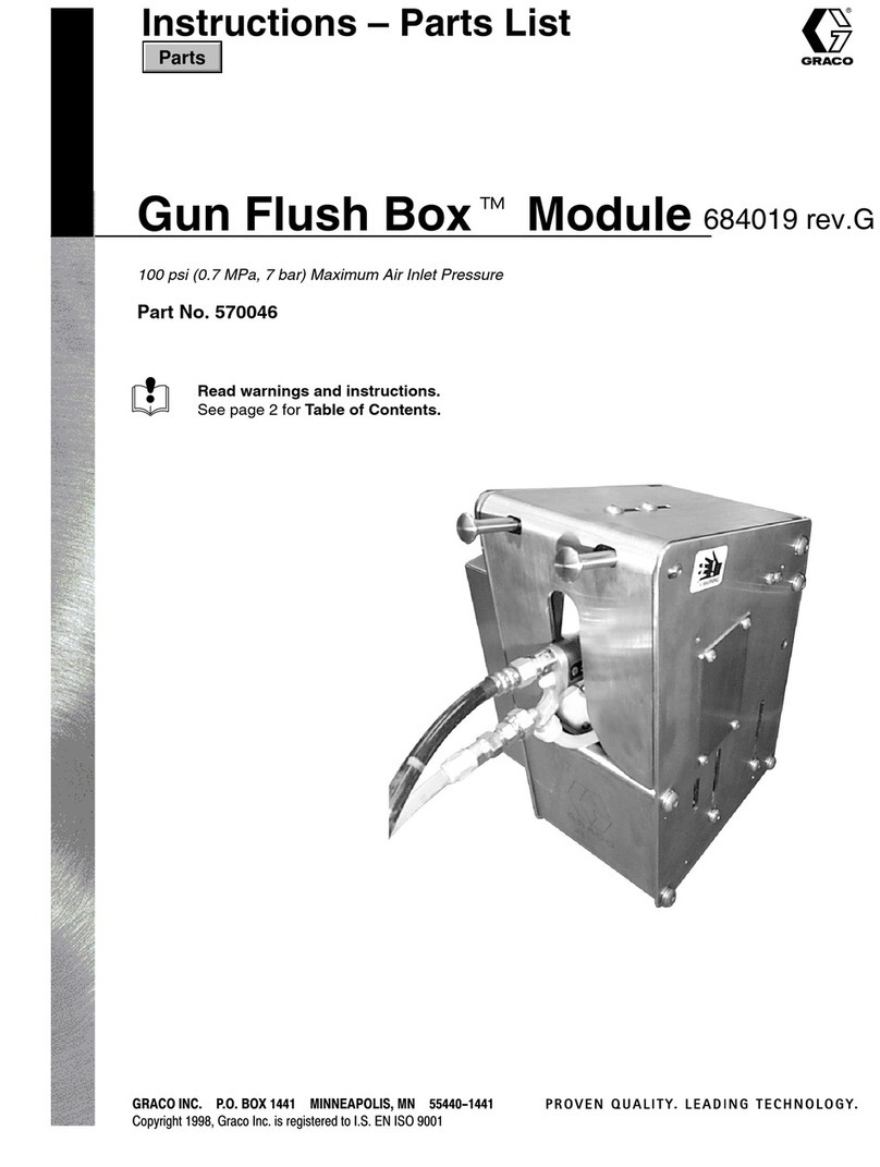 Graco Gun Flush Box 570046 Instructions-parts list