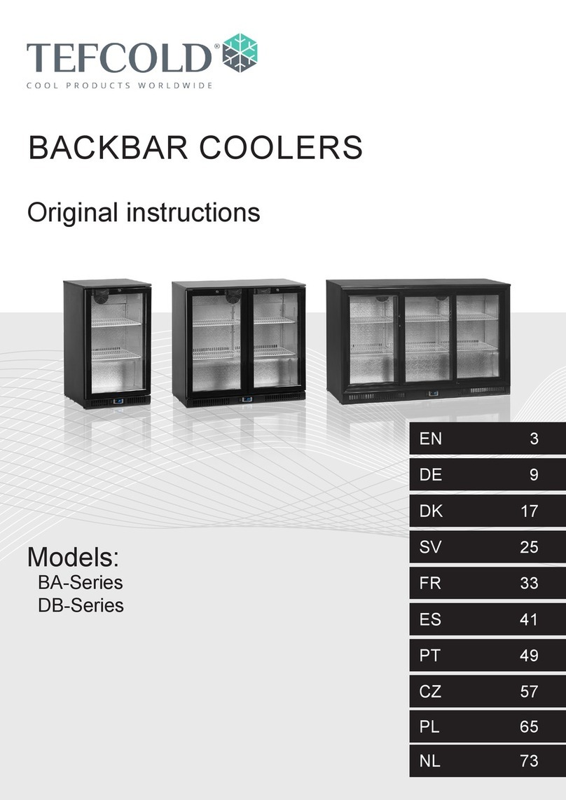 Tefcold BA Series Original instructions