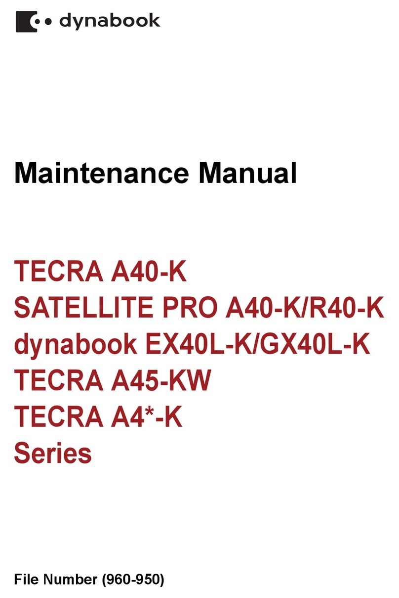 dynabook SATELLITE PRO A40-K Series Maintenance manual