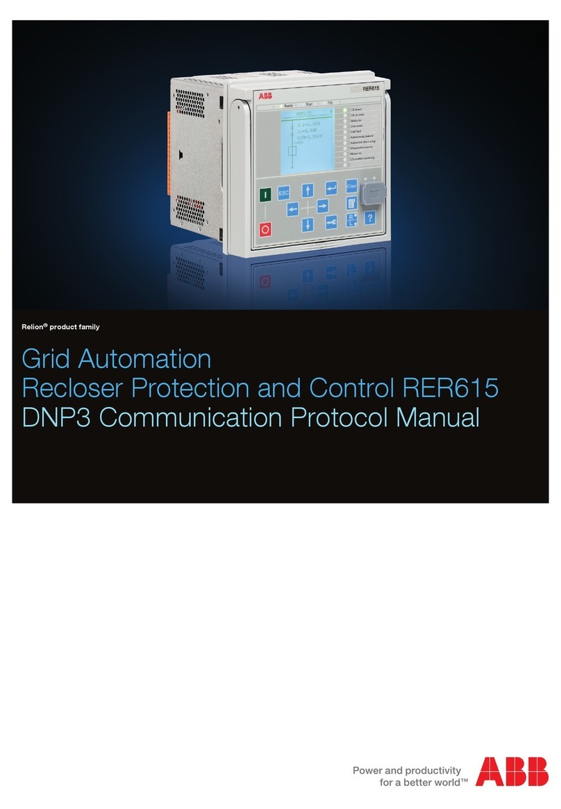 ABB Relion RER615 DNP3 User manual