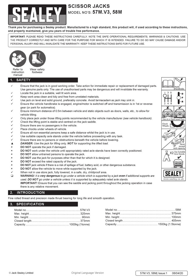 Sealey 57M.V3 User manual