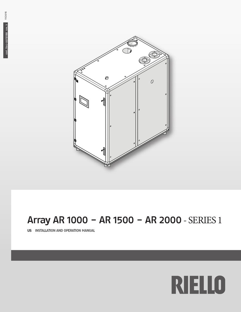 Riello Array AR 1500 Installation and operation manual Riello Array AR 1500 Installation and operation manual