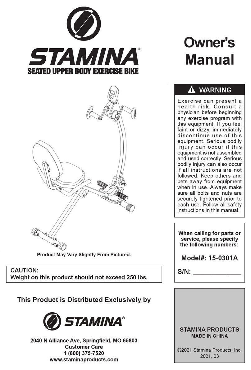Stamina 15-0301A owner's manual