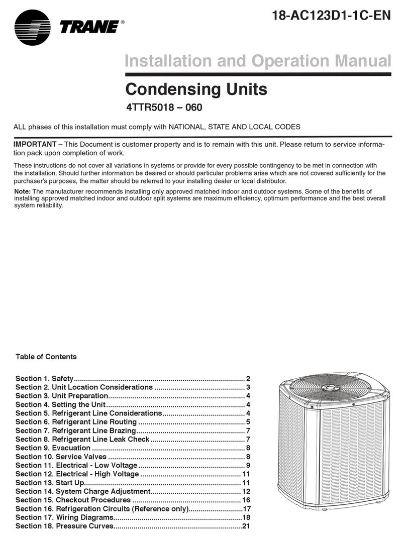 Trane 4TTR5018-060 User manual Trane 4TTR5018-060 User manual