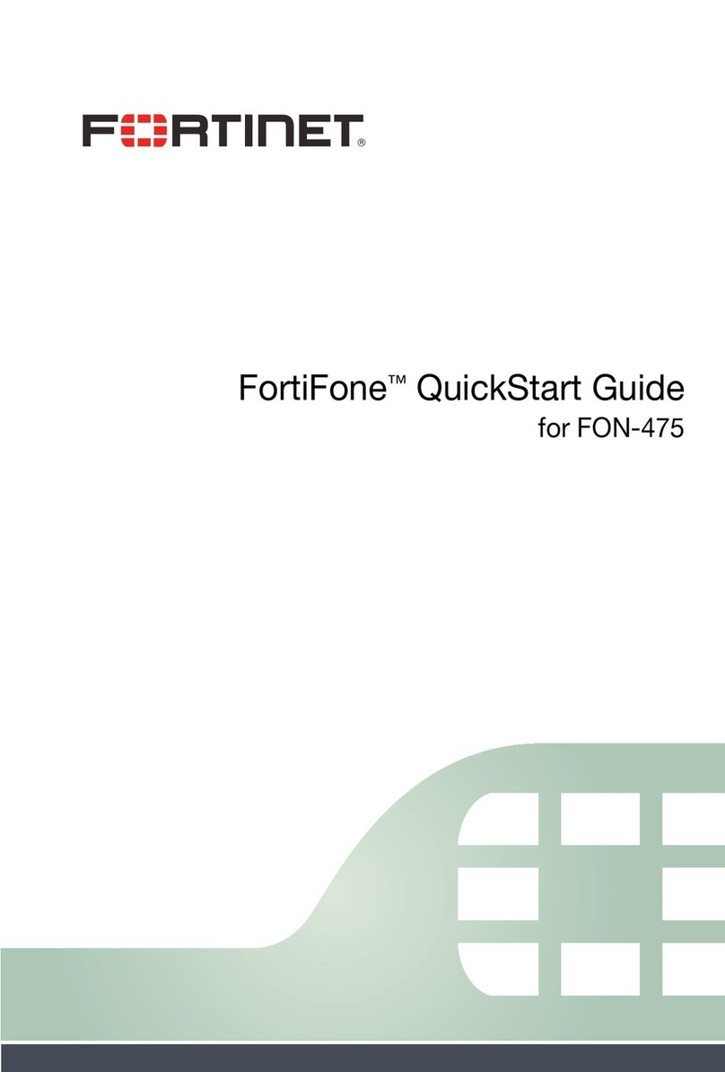 Fortinet FortiFone FON-475 quick start guide