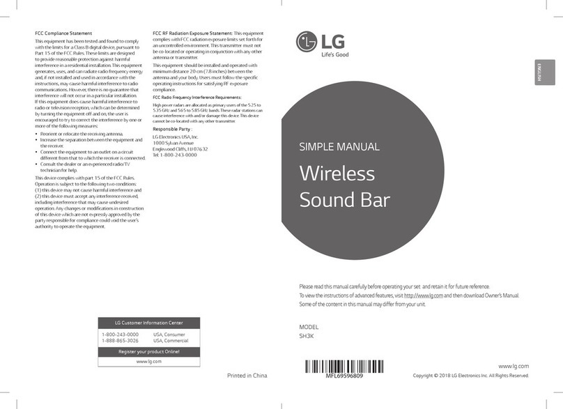 LG SH3K Specification sheet