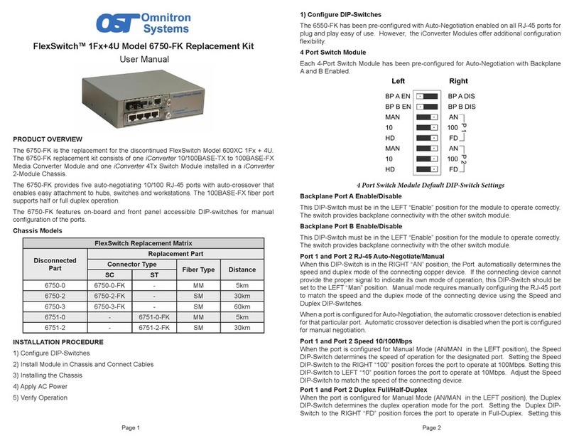 OST 6750-FK User manual