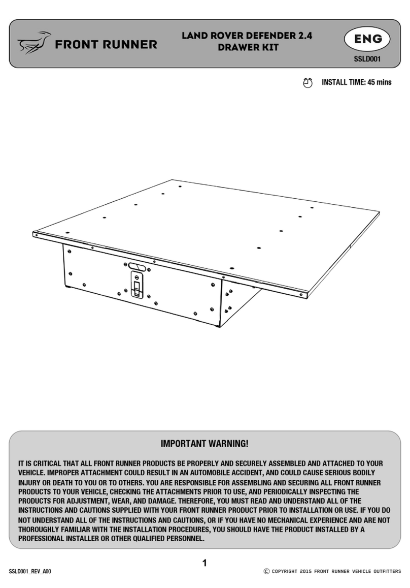 Front Runner SSLD001 User manual