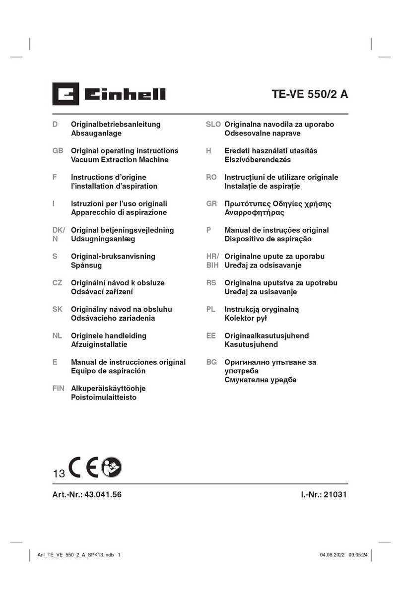 EINHELL TE-VE 550/2 A User manual