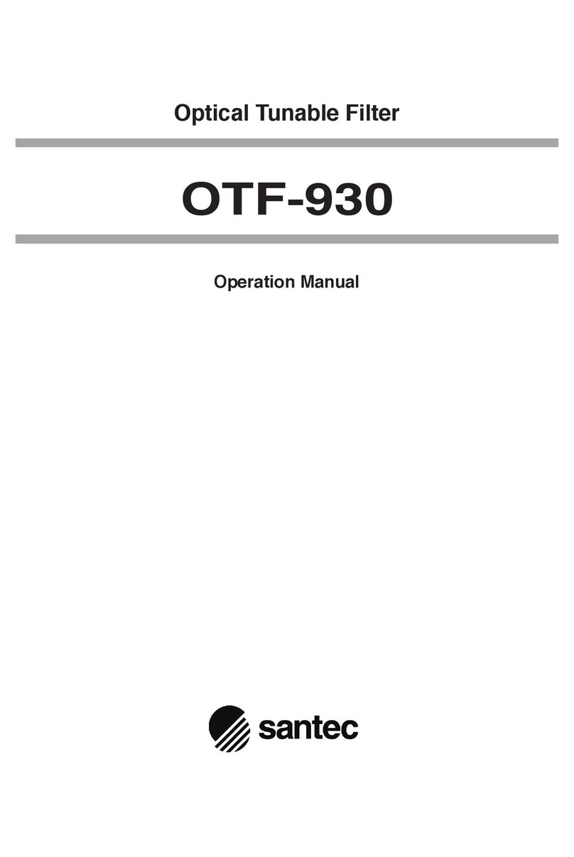Santec OTF-930 Operation manual