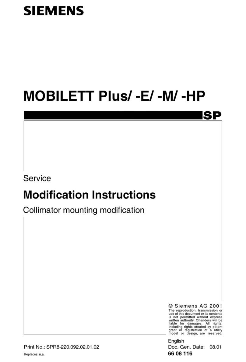Siemens MOBILETT Plus User manual