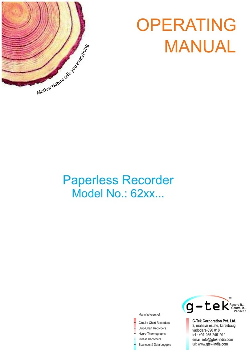 G-Tek 62 Series User manual