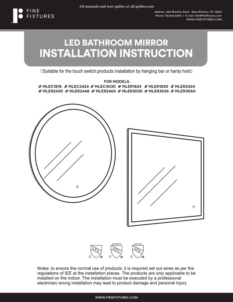 fine fixtures MLEC1818 User manual