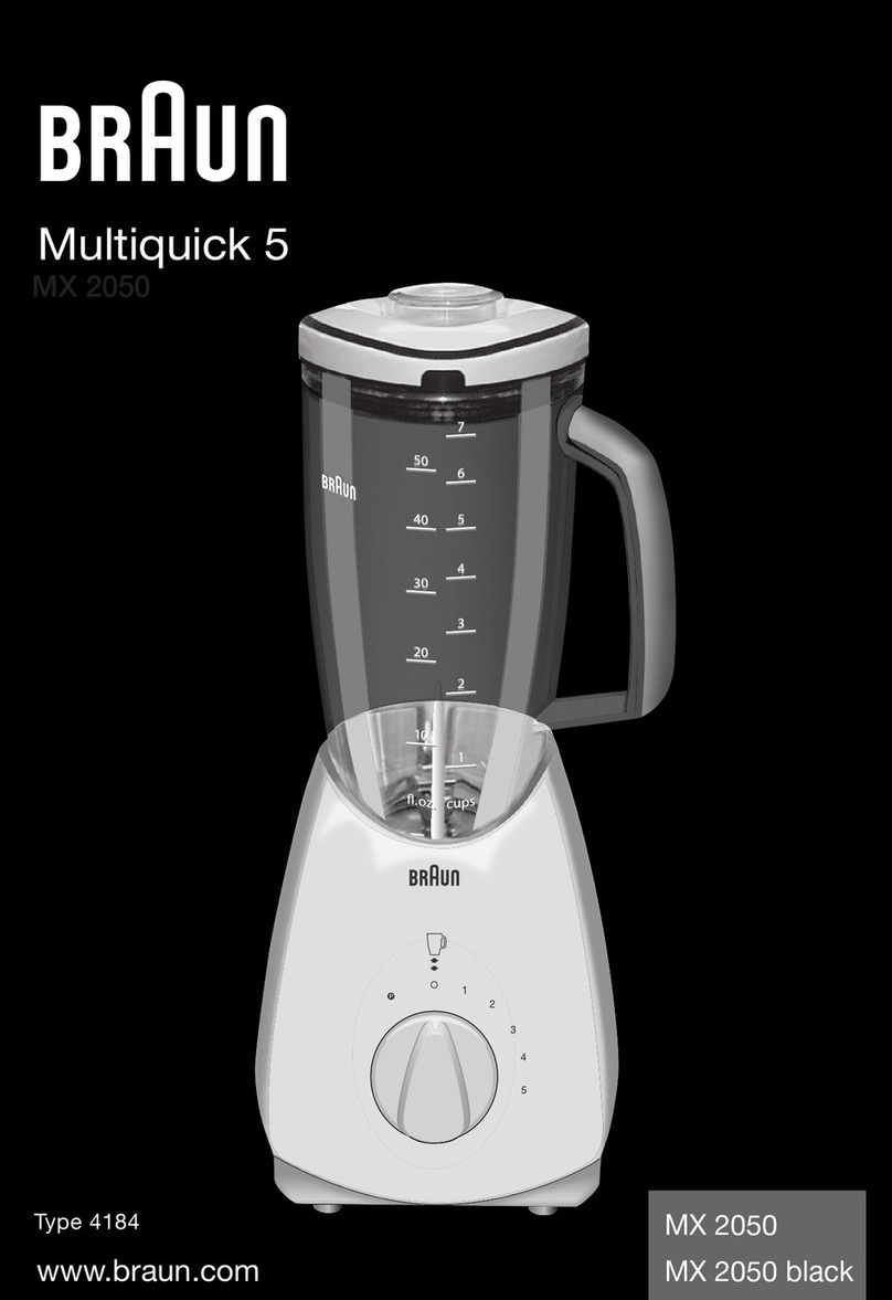 Braun Multiquick 5 MX 2050 manual
