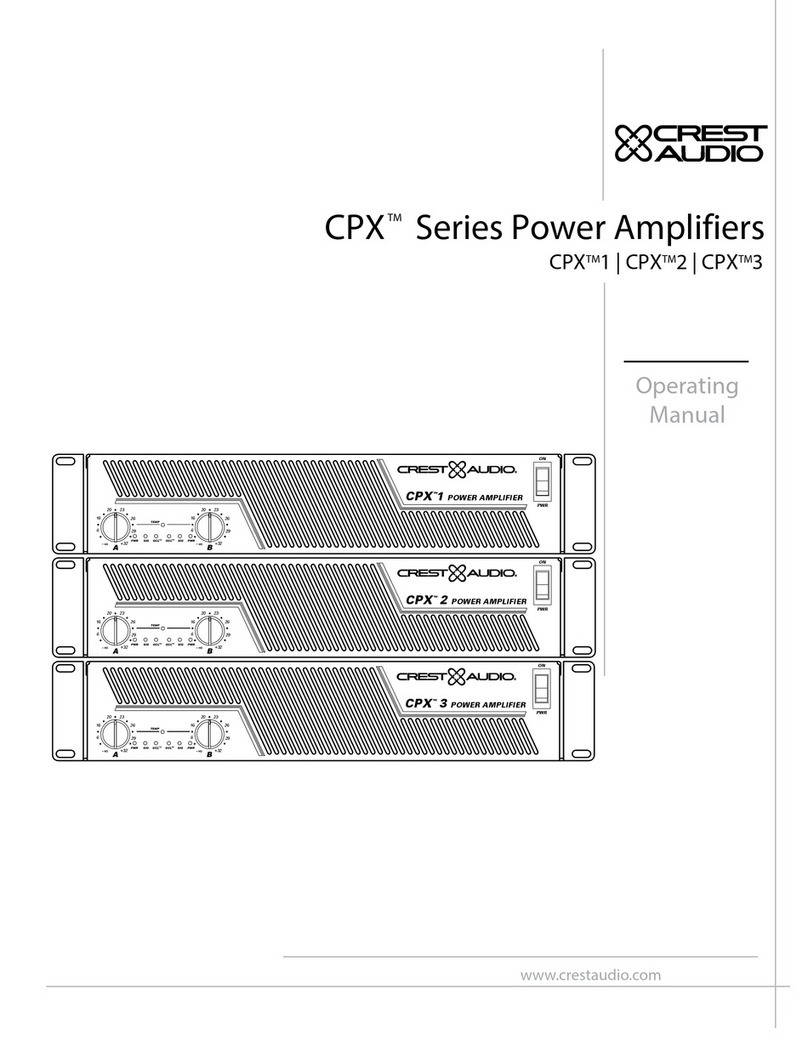 Crest Audio CPX 1 User manual