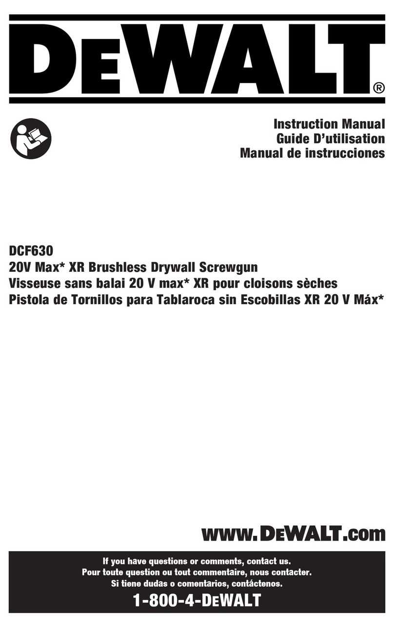 DeWalt DCF630 User manual