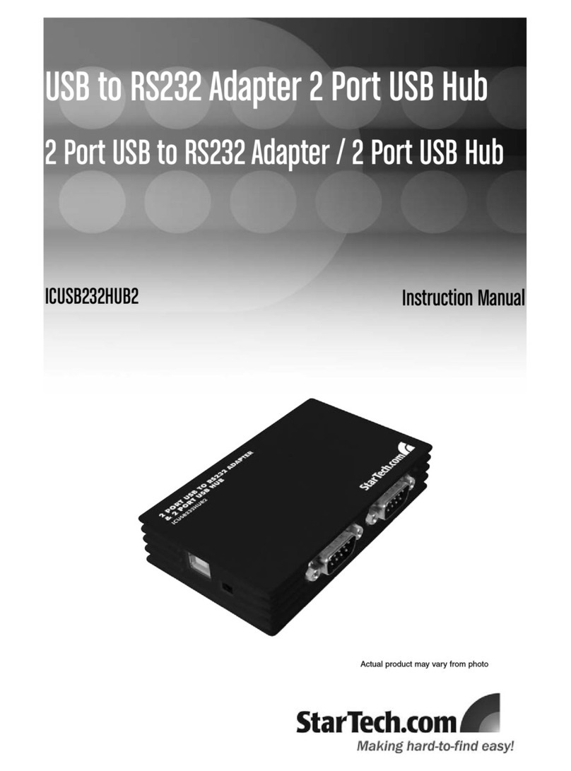 StarTech.com ICUSB232HUB2 User manual