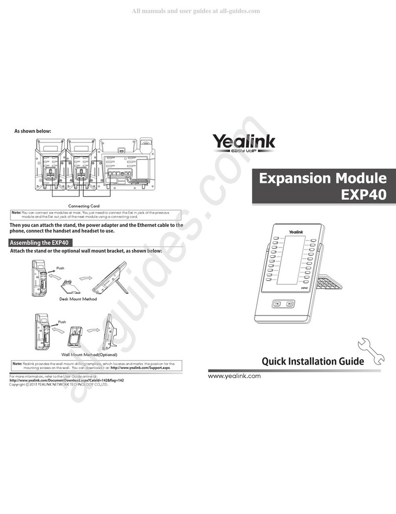 Yealink EXP40 User manual
