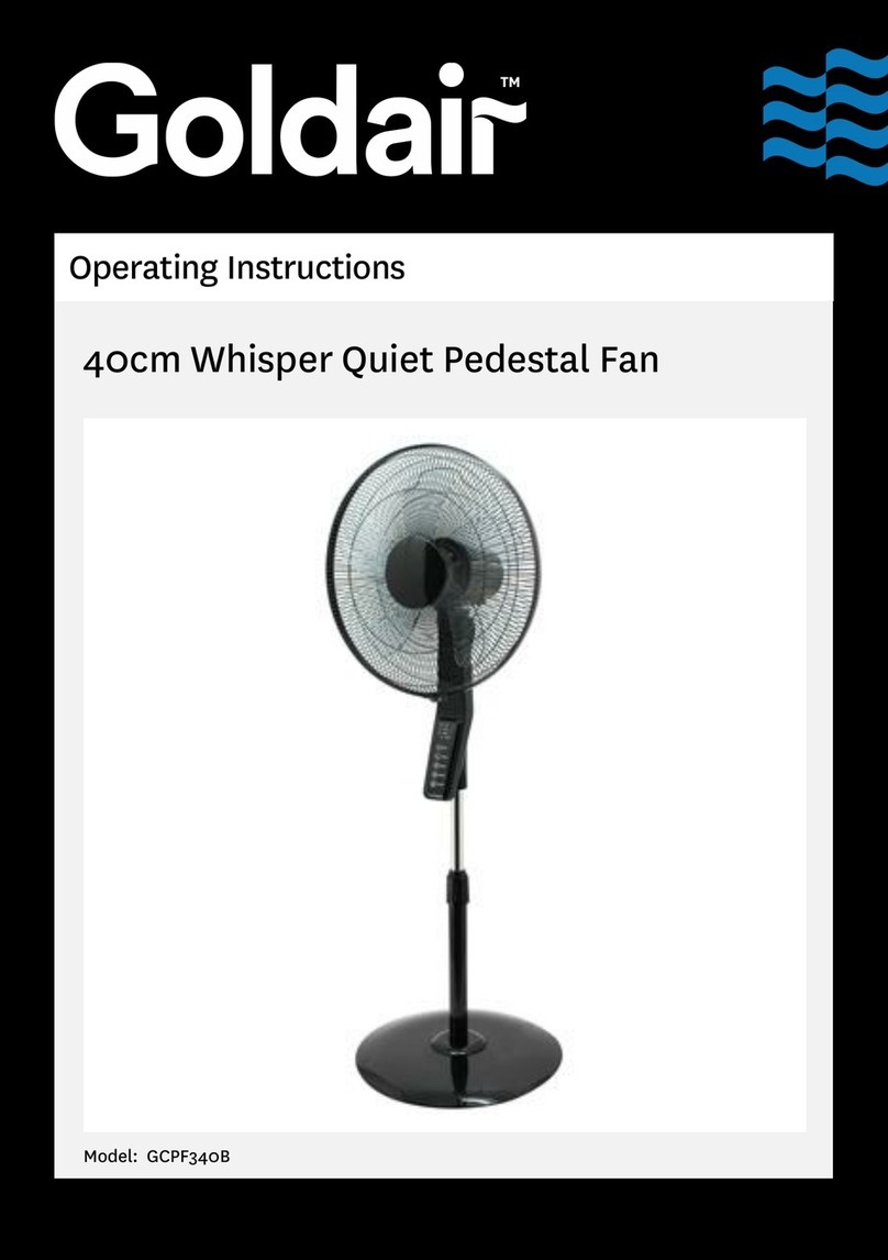 Goldair GCPF340B User manual