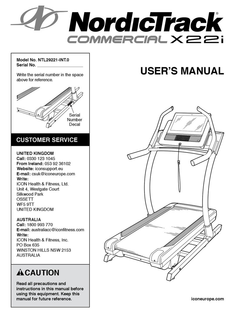 NordicTrack NTL29221-INT.0 User manual