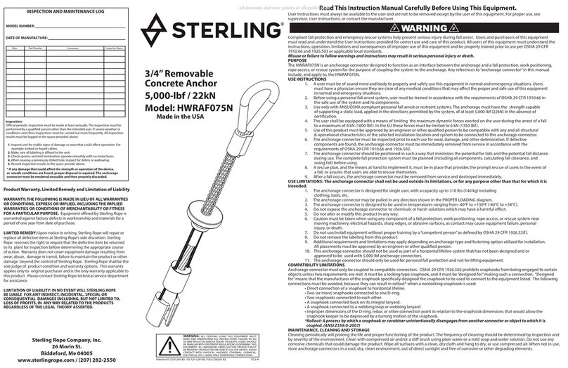 Sterling HWRAF075N manual