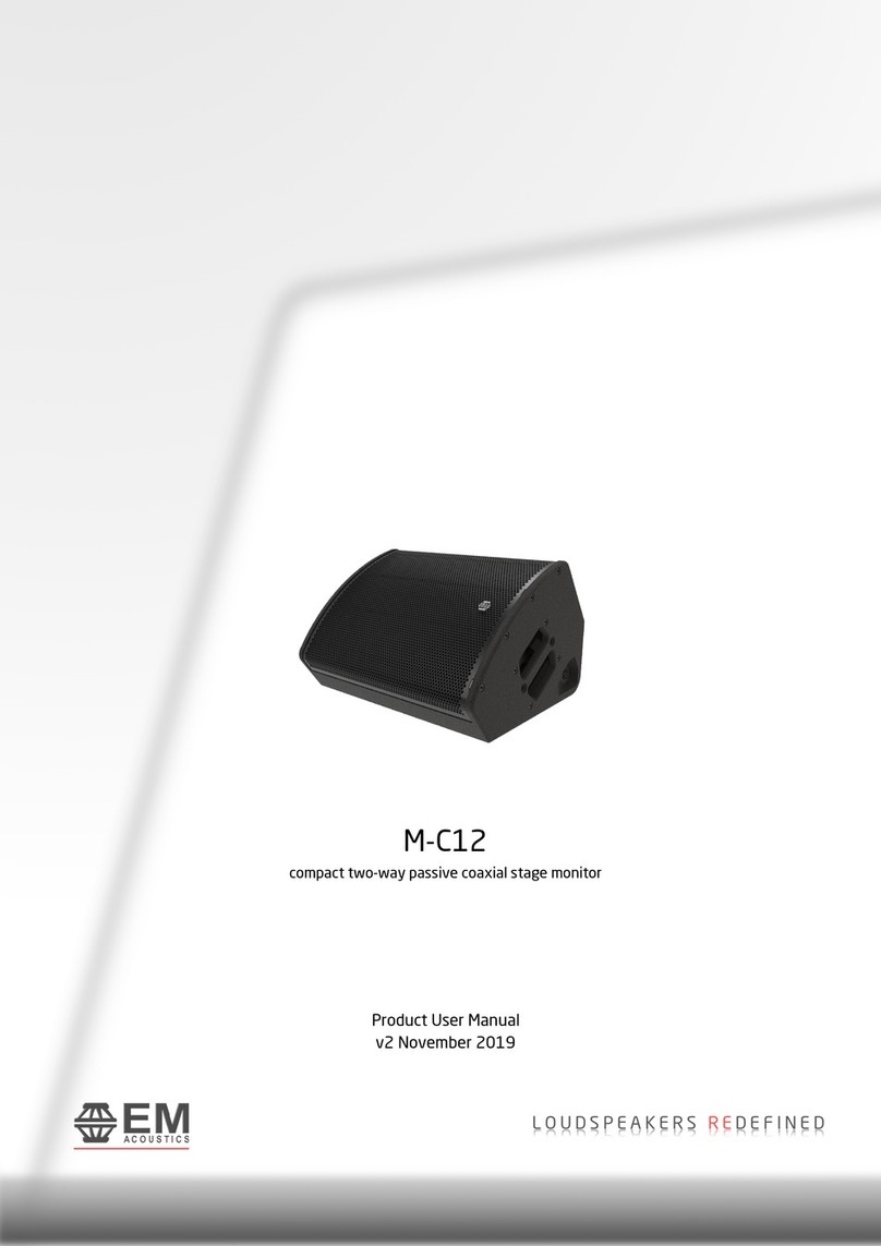 EM Acoustics M-C12 Product user manual