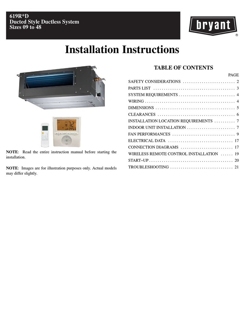 Bryant 619RD User manual