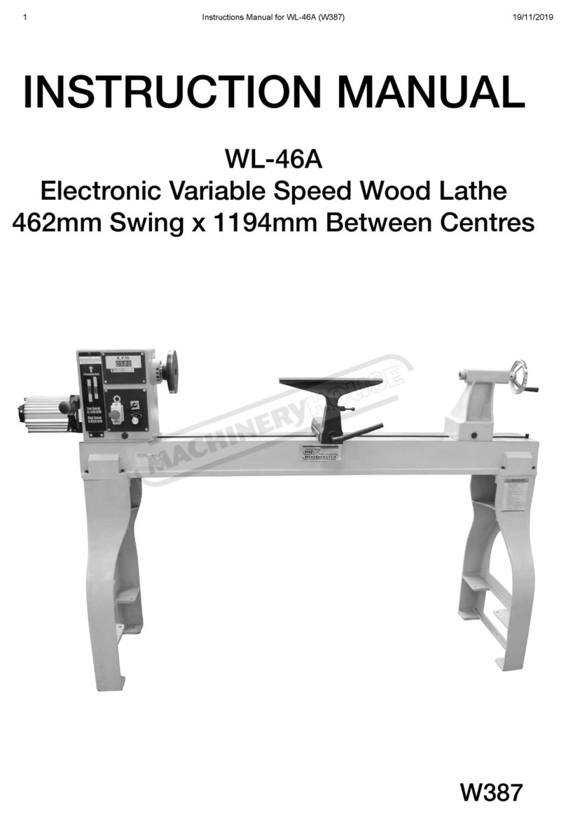 Axminster WL-46A instruction manual