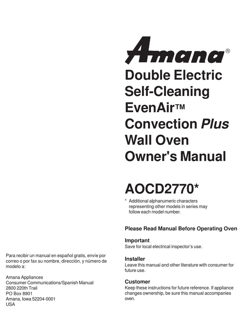 Amana EvenAir Plus User manual