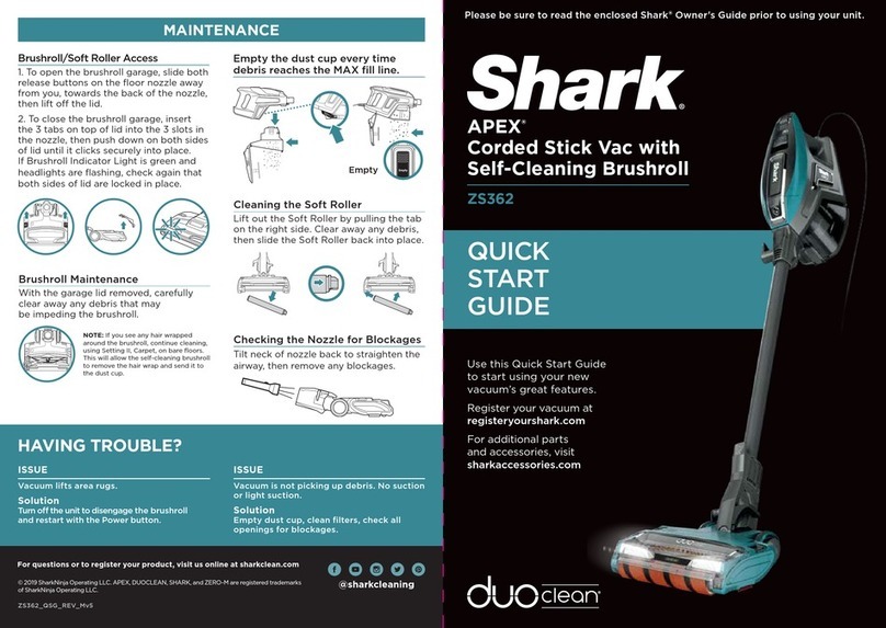 Shark duo clean APEX ZS362 User manual