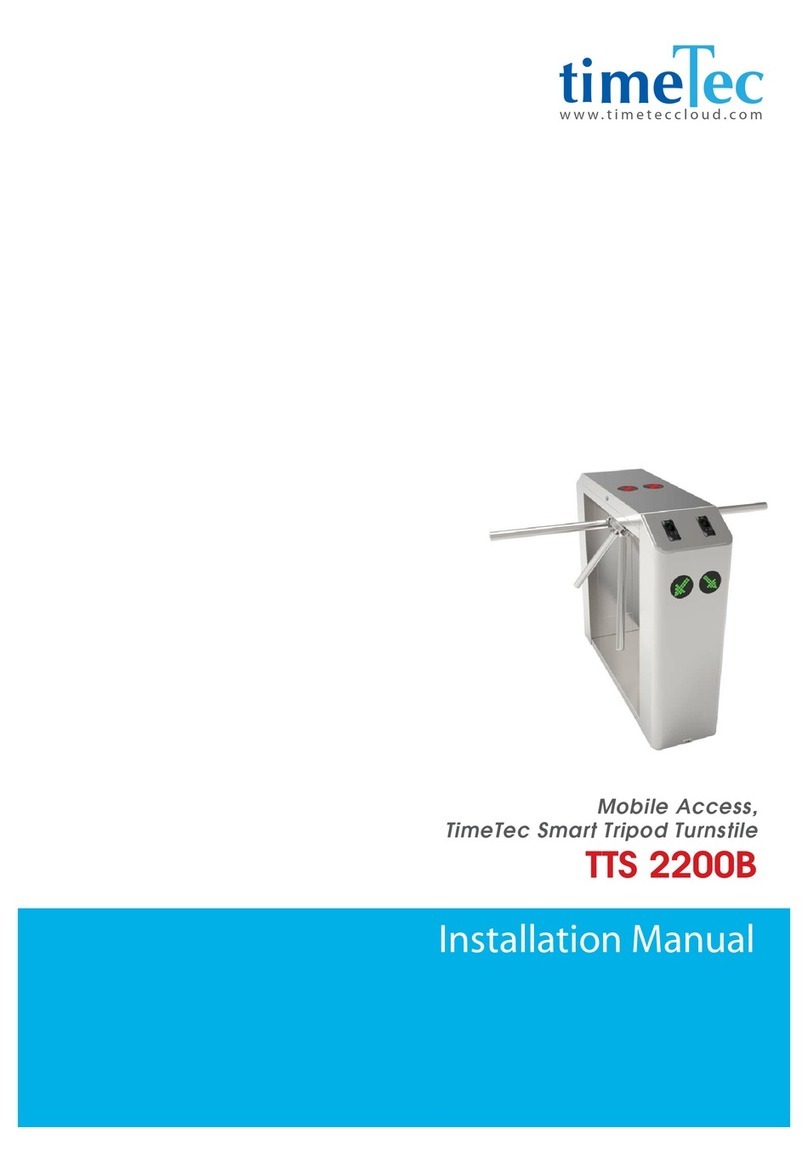 TimeTec TTS 2200B installation manual TimeTec TTS 2200B installation manual
