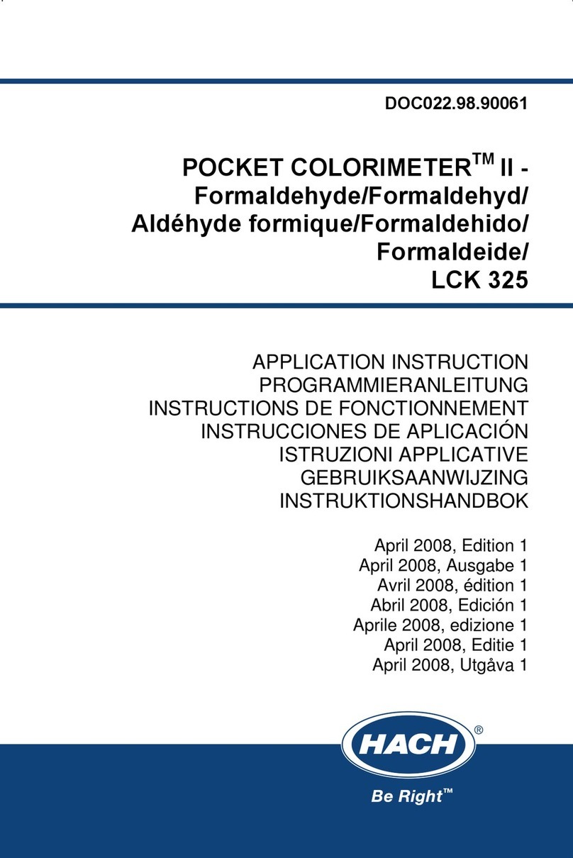 Hach POCKET COLORIMETER II LCK 325 Application Instruction