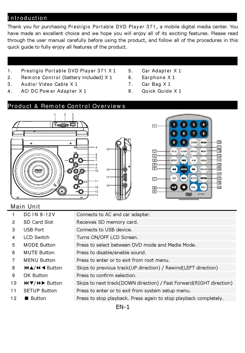 Prestigio 371 quick start guide
