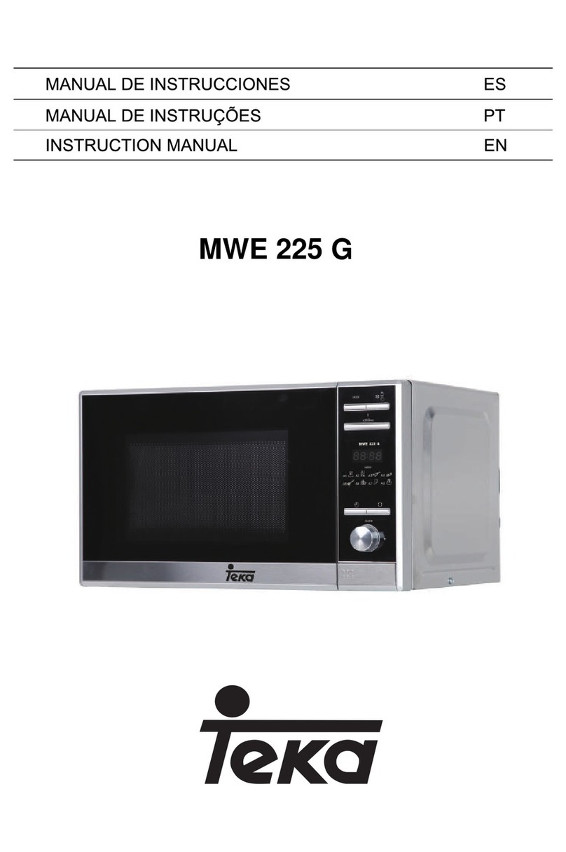 Teka MWE 225 G instruction manual