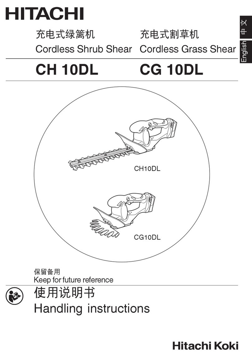Hitachi Koki CG 10DL Handing instructions