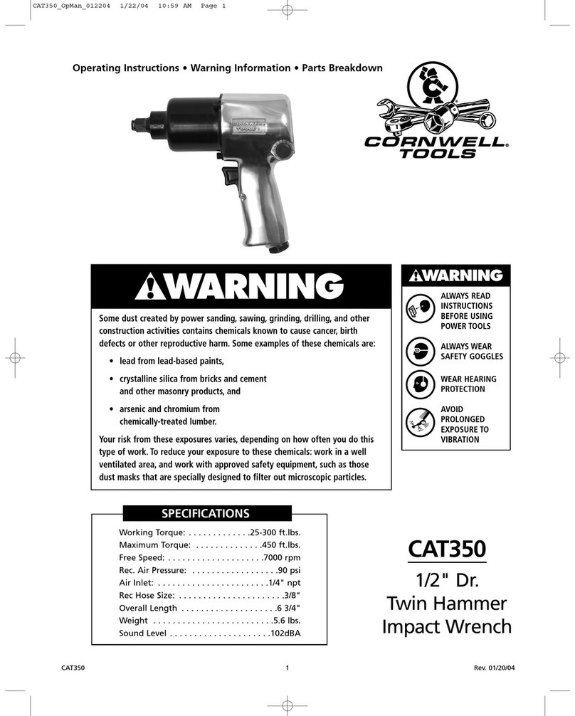 Cornwell Tools CAT350 operating instructions Cornwell Tools CAT350 operating instructions