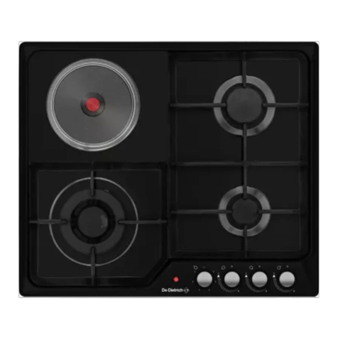 DeDietrich DPE3601X Quick start guide