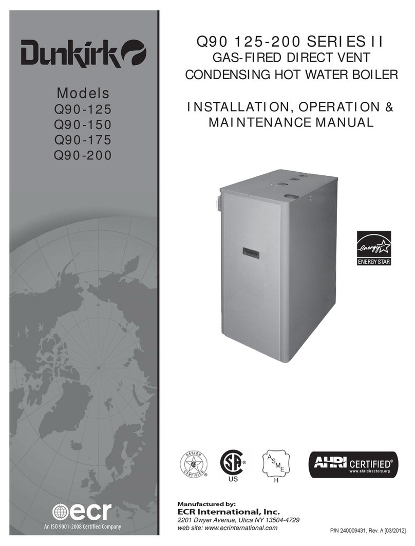 ECR International Dunkirk II Series Installation, operation & maintenance manual